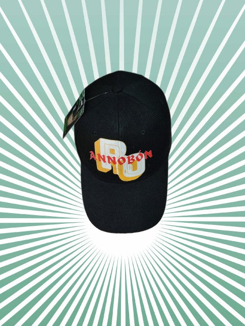GORRA ANNOBÓN, NEGRA VISERA REDONDA TDF.
