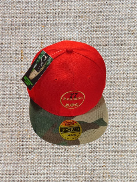 GORRA ANNOBÓN VISERA PLANA ROJA